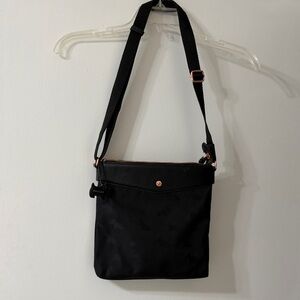 Radley Black Crossbody Shoulder Bag with Rose Gold Accents